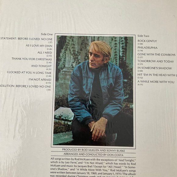Rod McKuen: New Ballads Vintage Vinyl Record - Picture 3 of 11